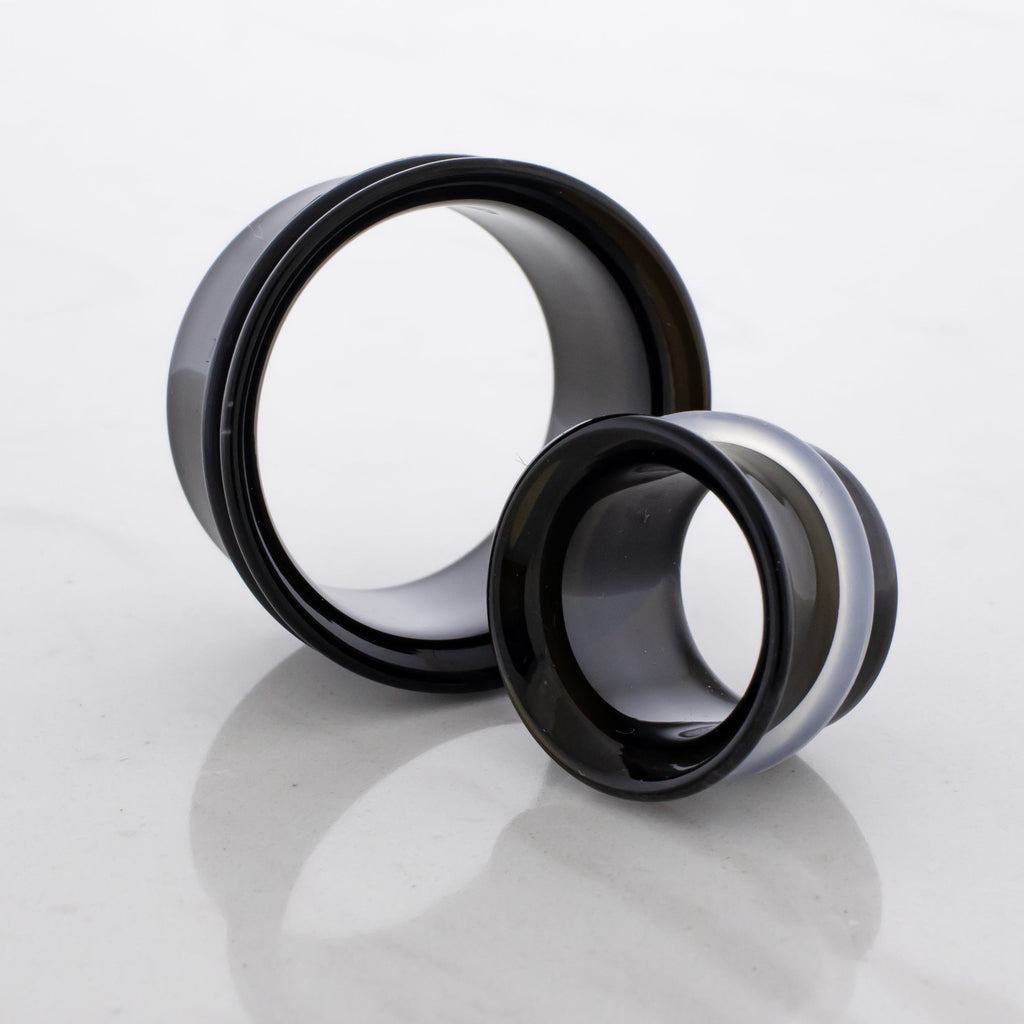Pair Black Single Flare Tunnels | | Wiccan Center