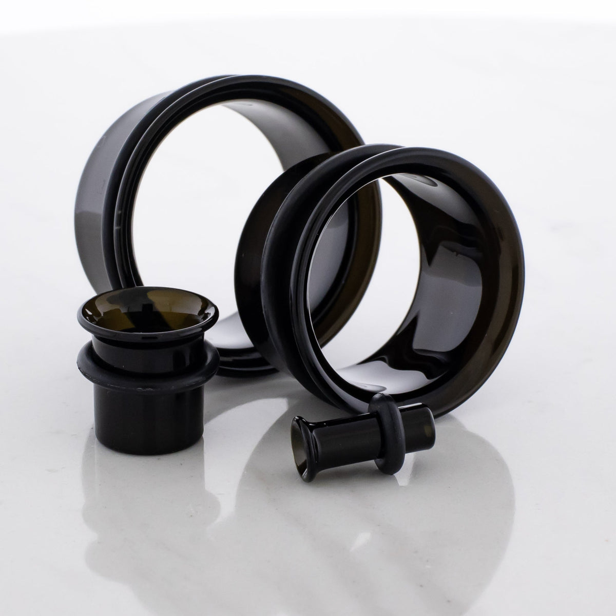 Pair Black Single Flare Tunnels | | Wiccan Center