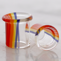Pair Colorado Sunset Borosilicate Glass Single Flare Tunnel | | Wiccan Center