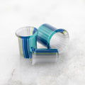 Pair Oregon Sky Borosilicate Glass Single Flare Tunnel | | Wiccan Center