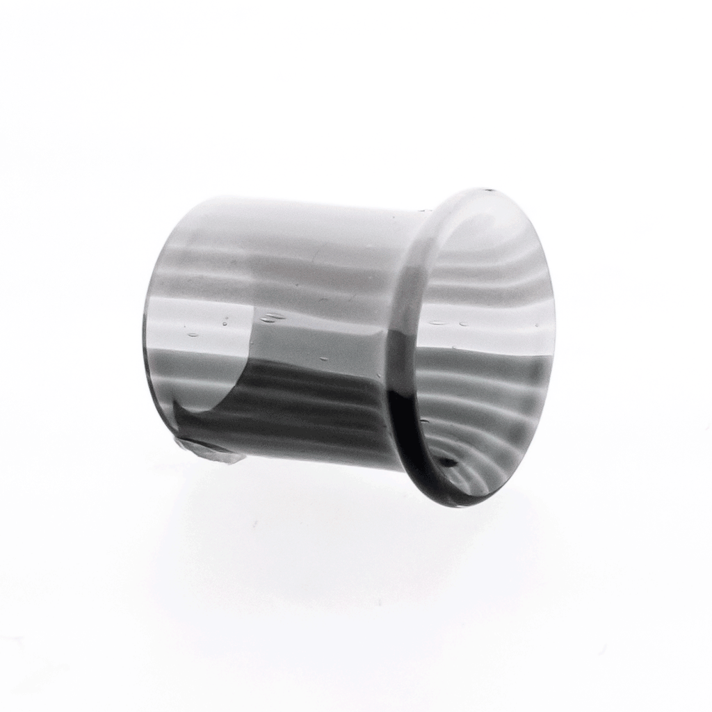 Pair Tuxedo Glass Single Flare Tunnel | | Wiccan Center
