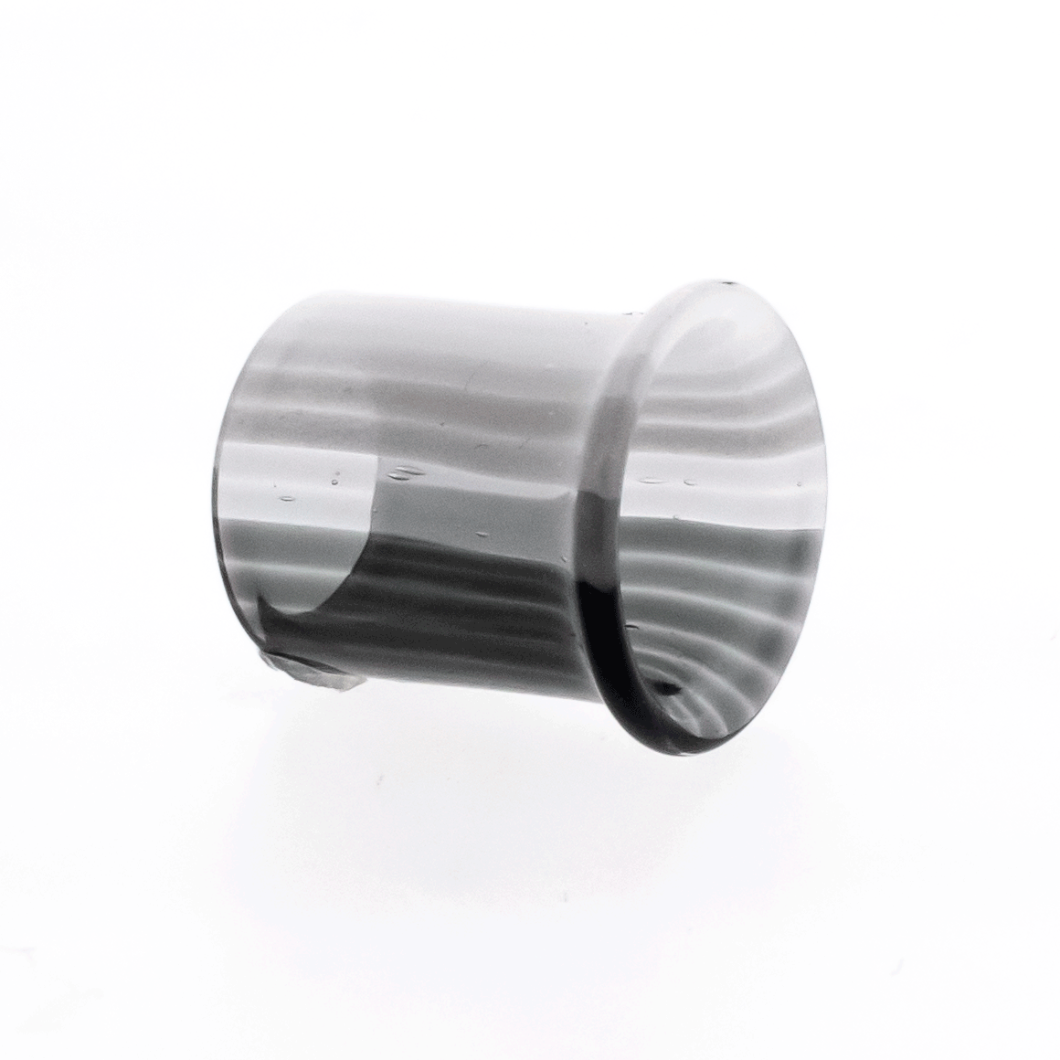 Pair Tuxedo Glass Single Flare Tunnel | | Wiccan Center