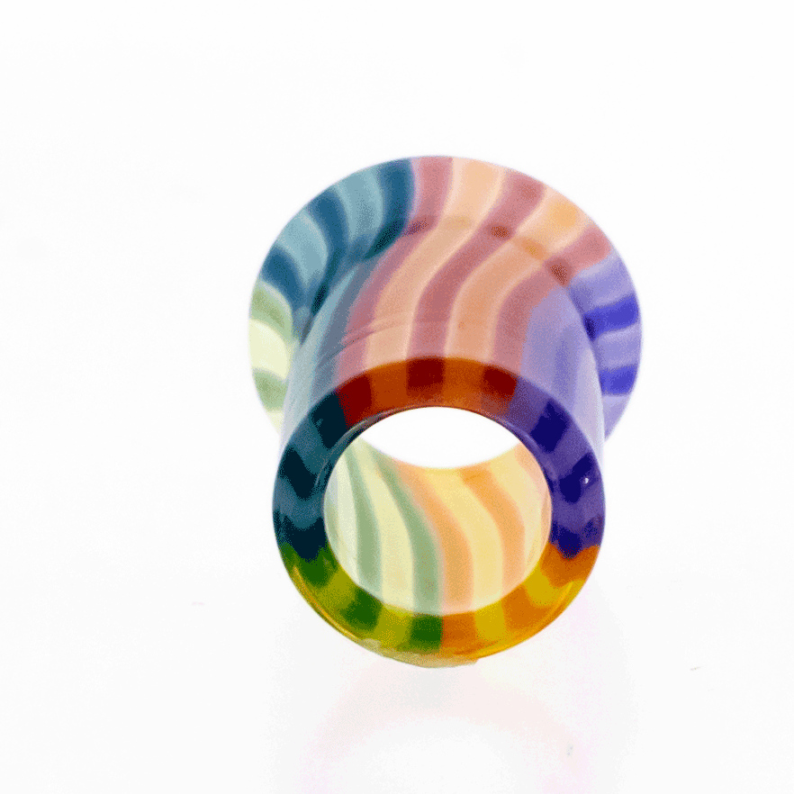Pair Unicorn Poop Borosilicate Glass Tunnels | | Wiccan Center