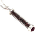 Garnet Gem Power Vial Pendant for Romance | Gem Power Vials | Wiccan Center