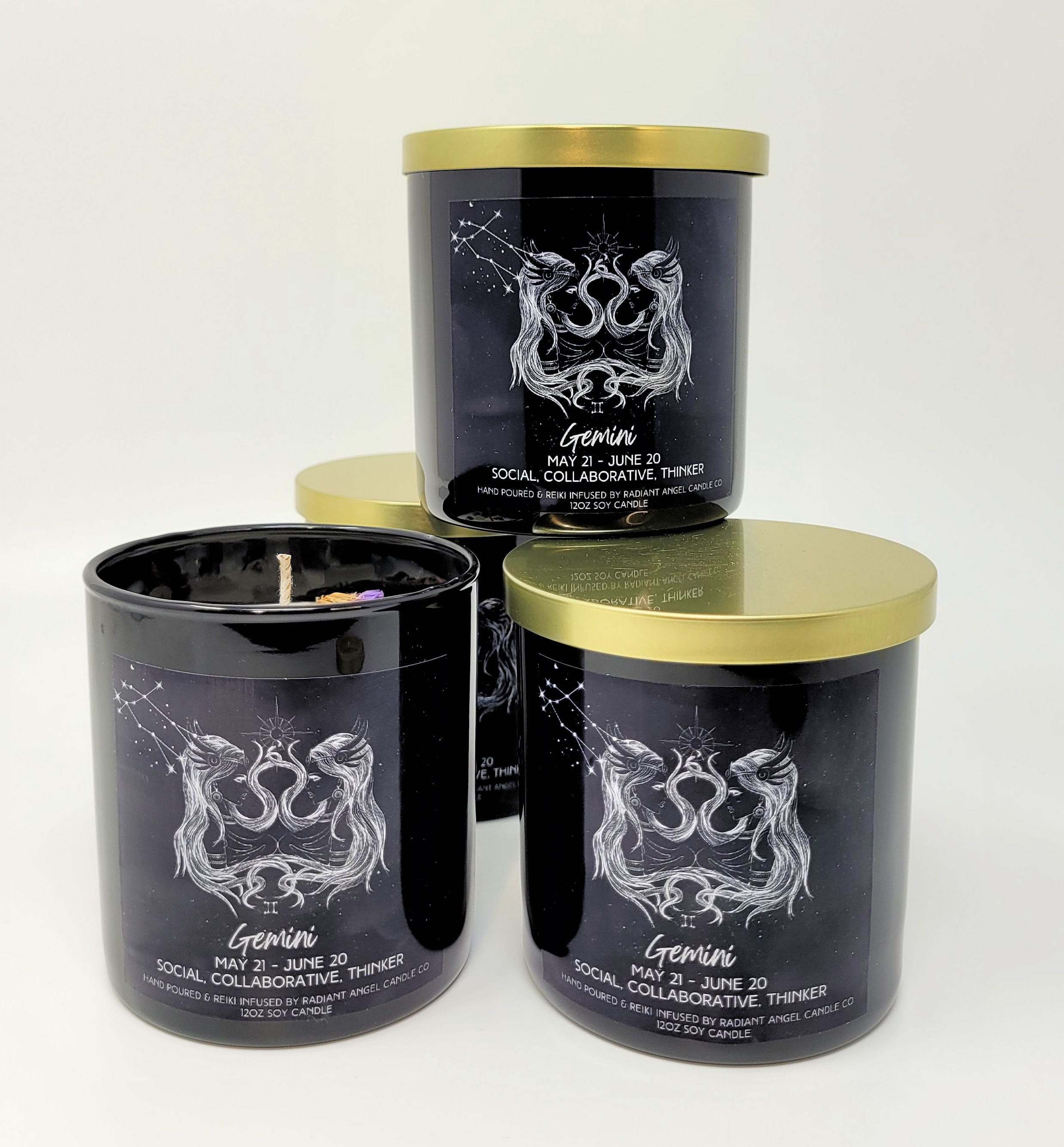 The Zodiac Goddess Line- Scented Crystal Candles | Candle | Wiccan Center