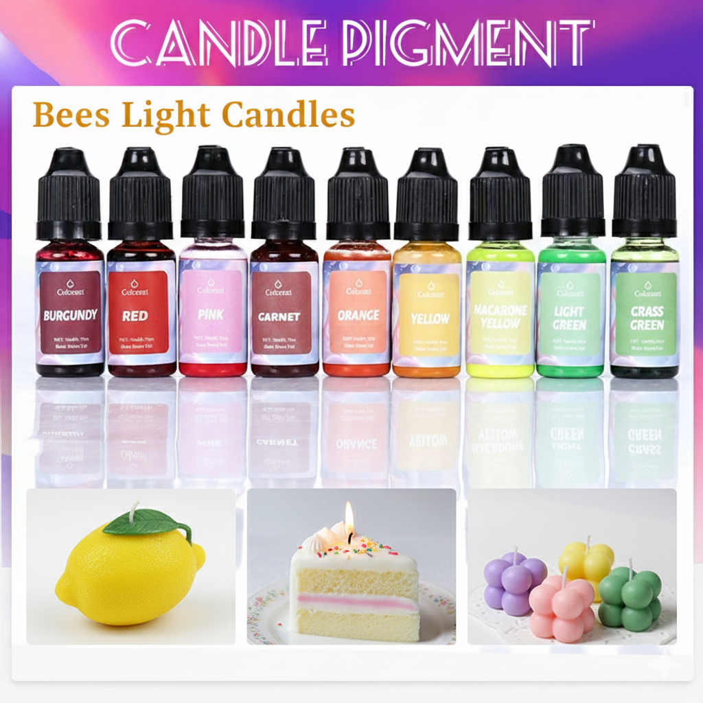 Natural Liquid Candle Pigment Set 24 Rich Colors Dye Colorant | Candle Tools | Wiccan Center