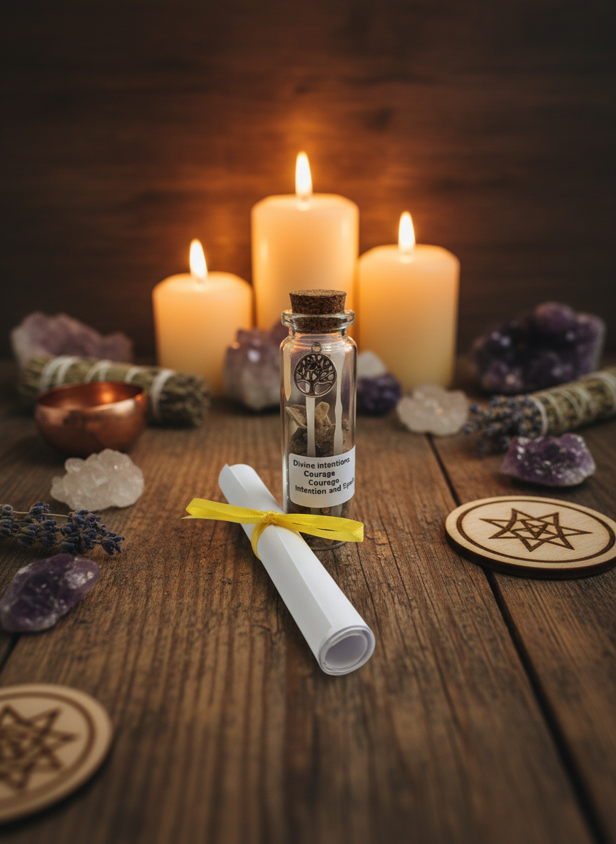 Courage Intention Spell Jar | Spell Jar | Wiccan Center