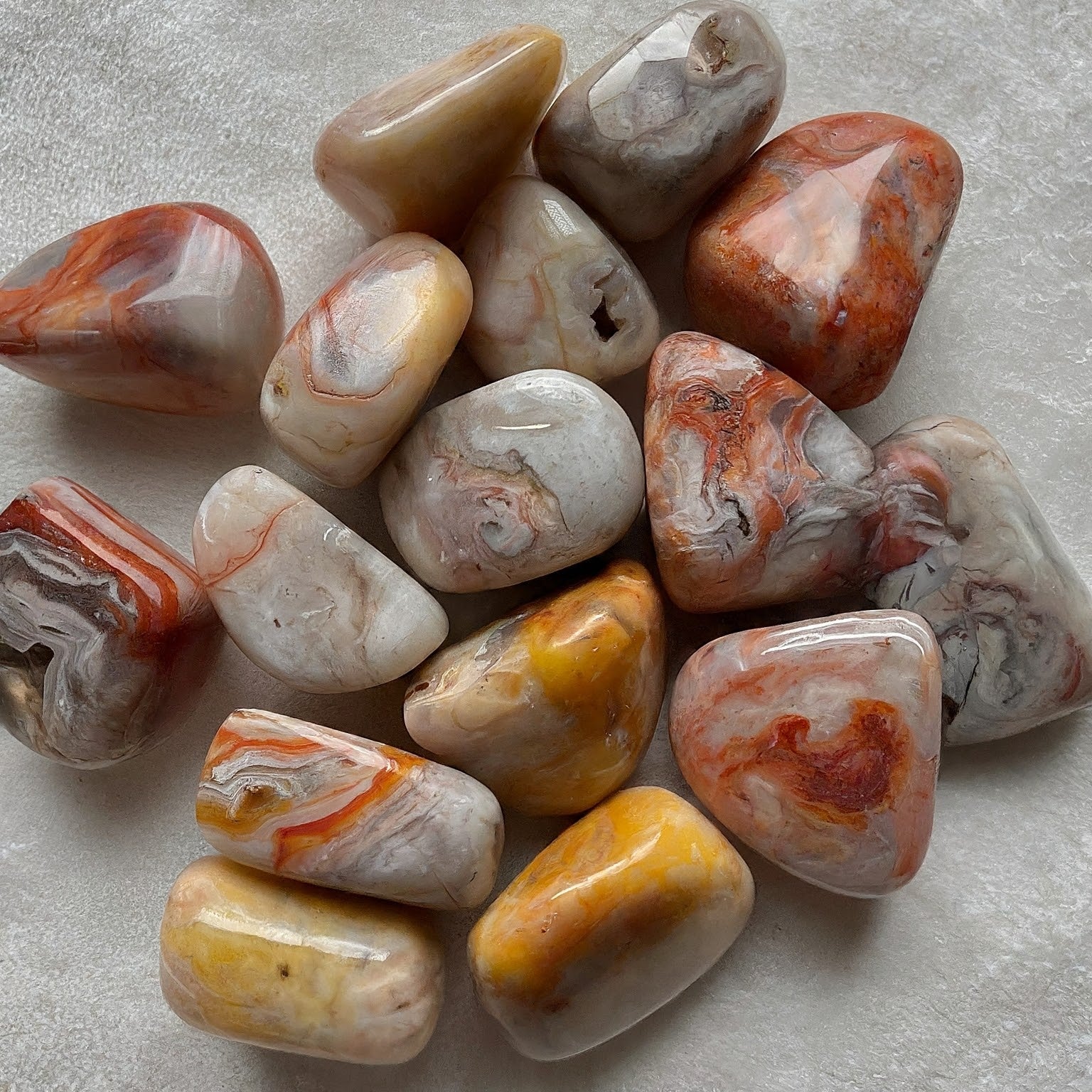 Crazy Lace Agate Tumbled AA | Tumbled Gemstone | Wiccan Center