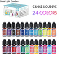 Natural Liquid Candle Pigment Set 24 Rich Colors Dye Colorant | Candle Tools | Wiccan Center