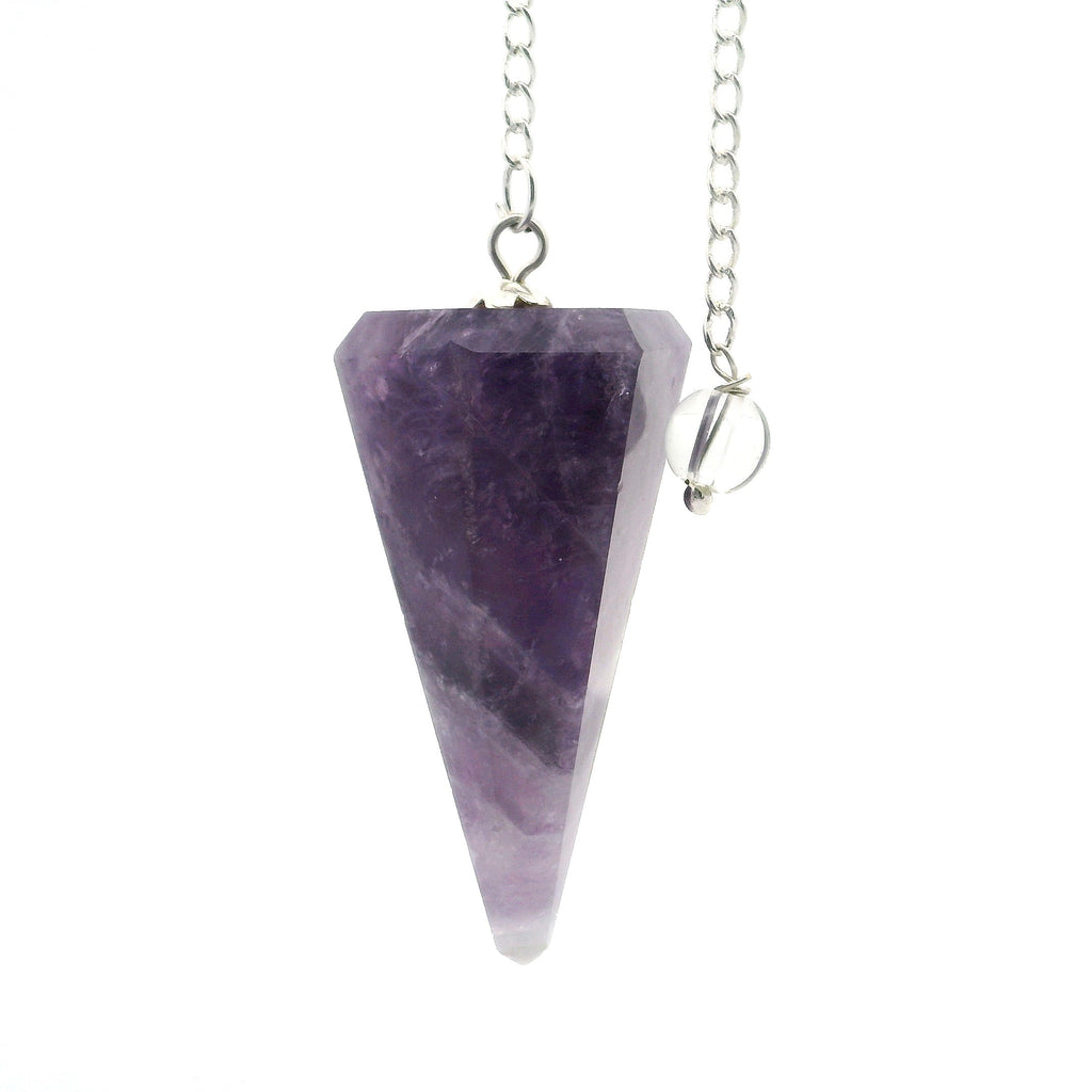 Chevron Amethyst Pendulum | Crystals & Minerals > Specimens | Wiccan Center