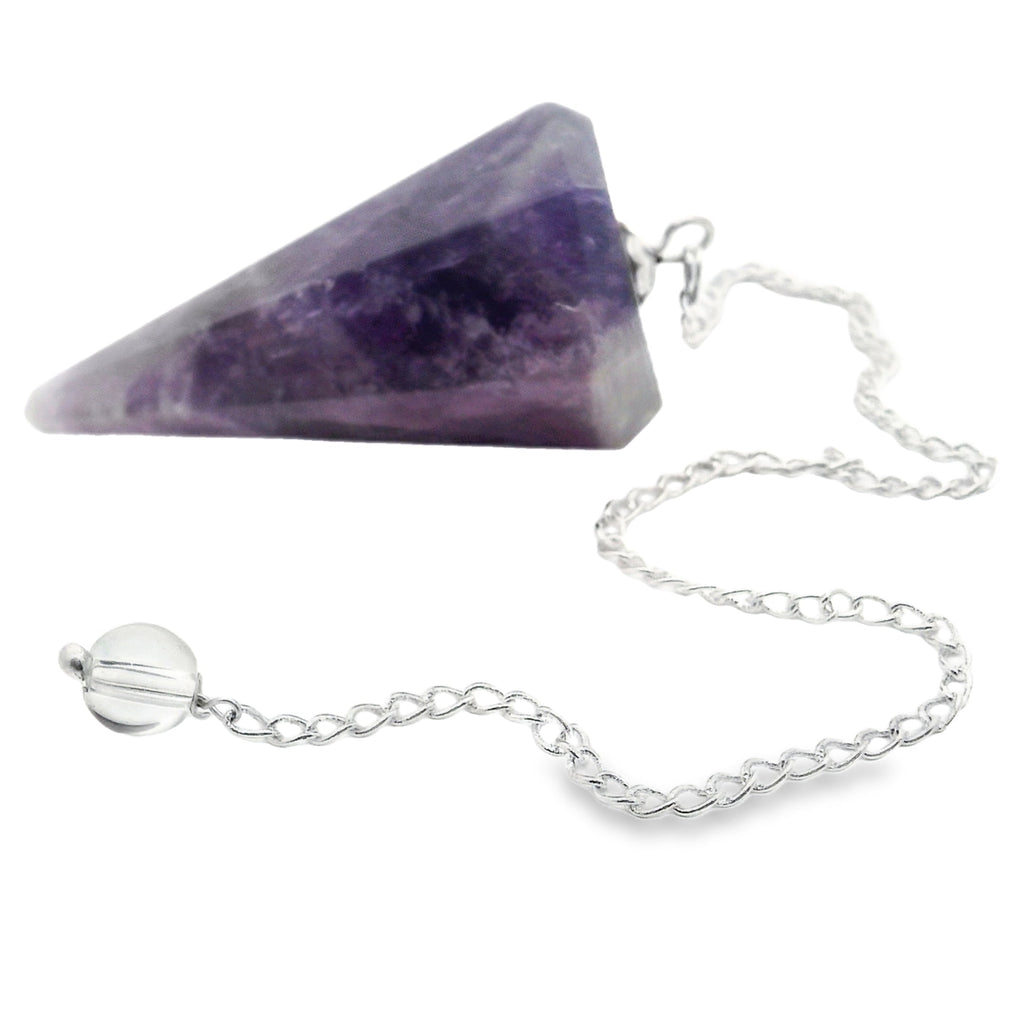 Chevron Amethyst Pendulum | Crystals & Minerals > Specimens | Wiccan Center