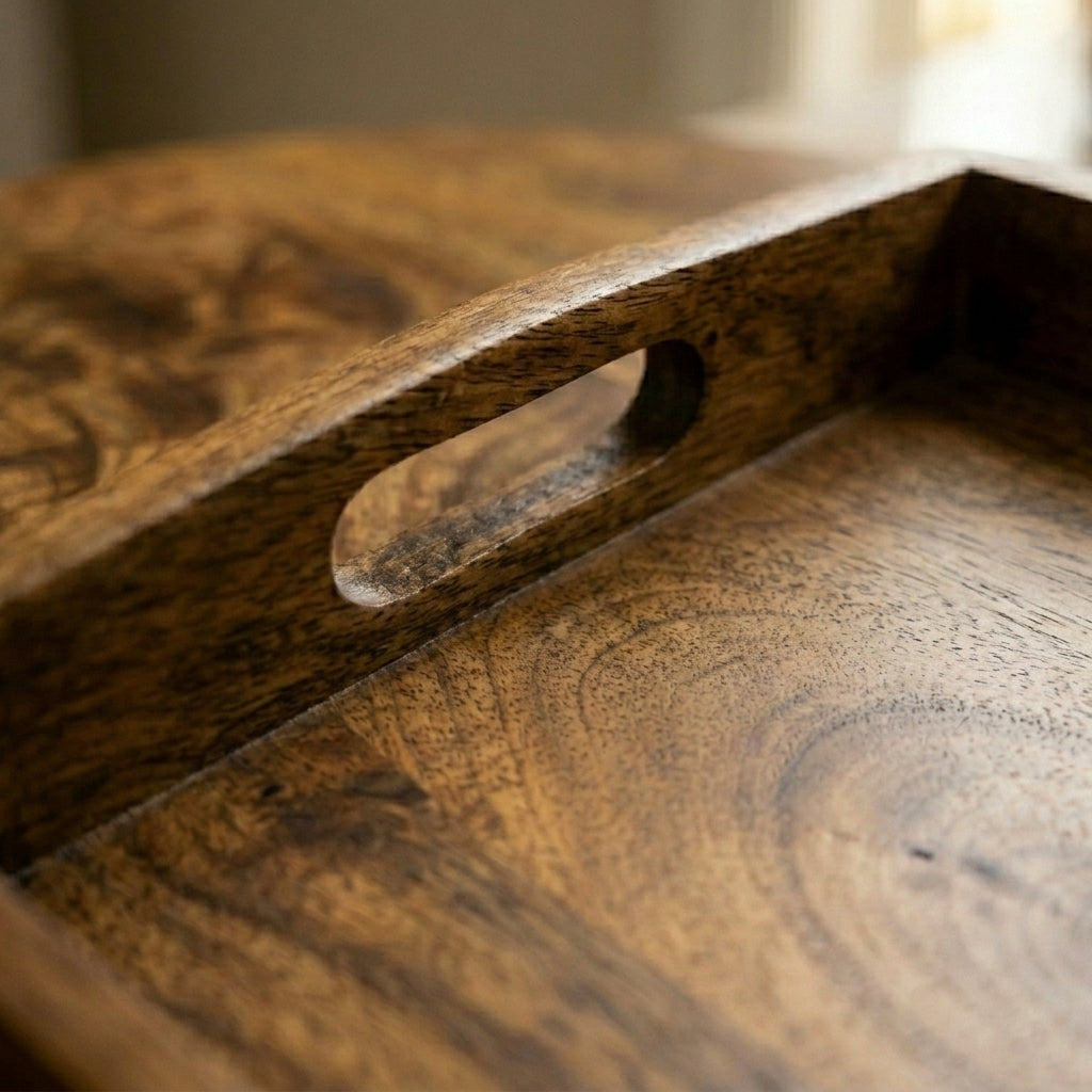 Rectangular Mango Wood Serving Tray Medium