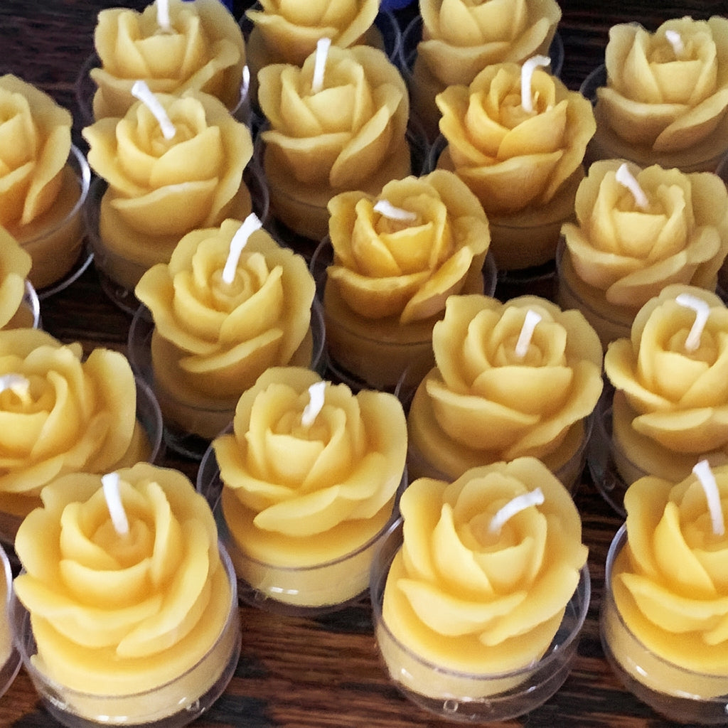 Rose Beeswax Tealight Candles | Candles | Wiccan Center