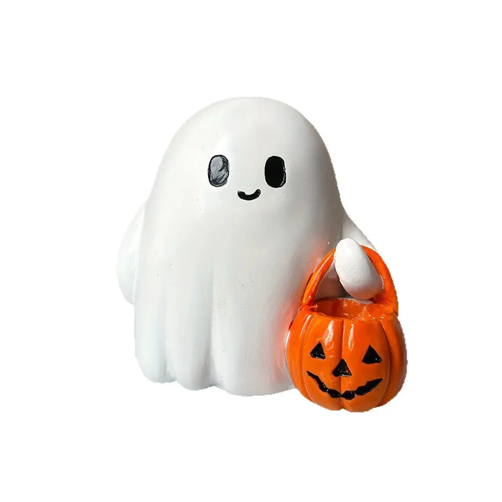 Light Up Ghost Pumpkin Statue | home decor | Wiccan Center