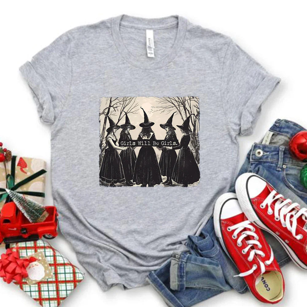 Girls Will Be Girls Witch T-Shirts | T-Shirt | Wiccan Center