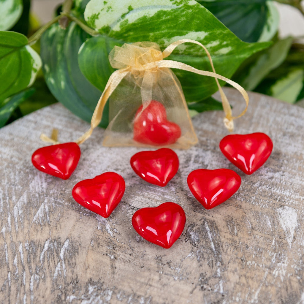 Red Glass Heart | | Wiccan Center
