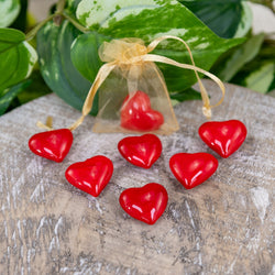 Red Glass Heart | | Wiccan Center