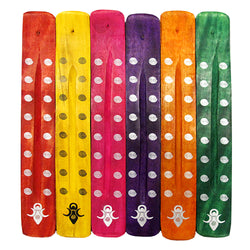 Goddess Colorful Painted Wood Ash Catchers | Incense Holder | Wiccan Center