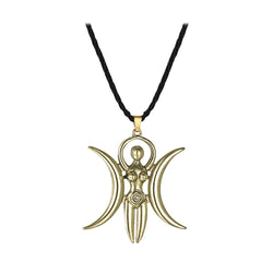 Triple Moon Goddess Necklace | Pendant | Wiccan Center