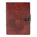 Moon Goddess Leather Journal with Latch Closure | Journal | Wiccan Center