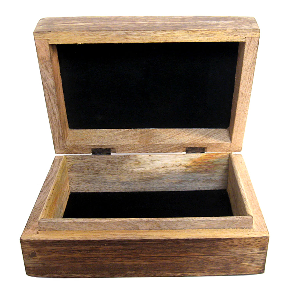 Mango Wood Box - Goddess 7" x 5" | Wood Box | Wiccan Center