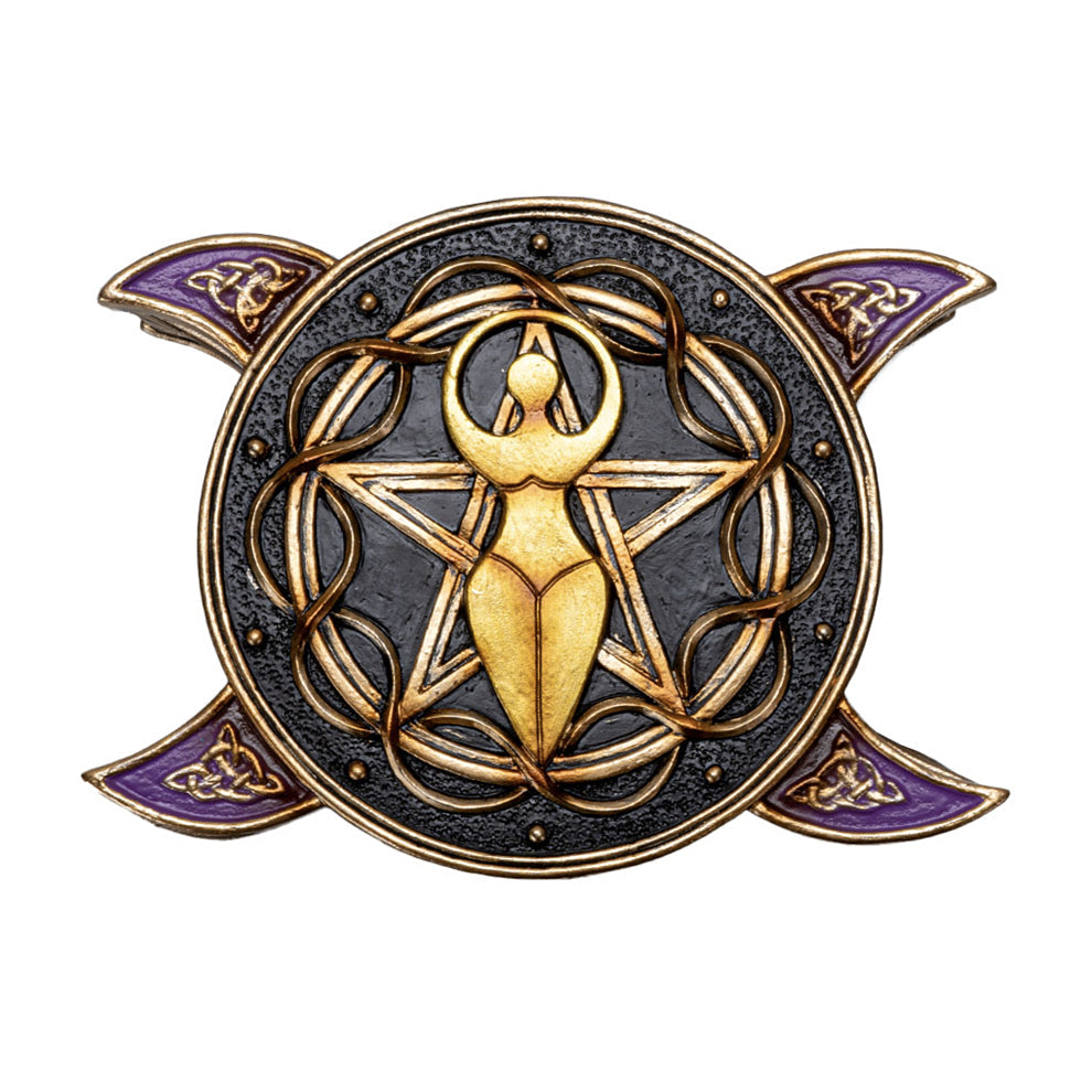 Goddess Triple Moon Resin Trinket Box | Tarot Box | Wiccan Center