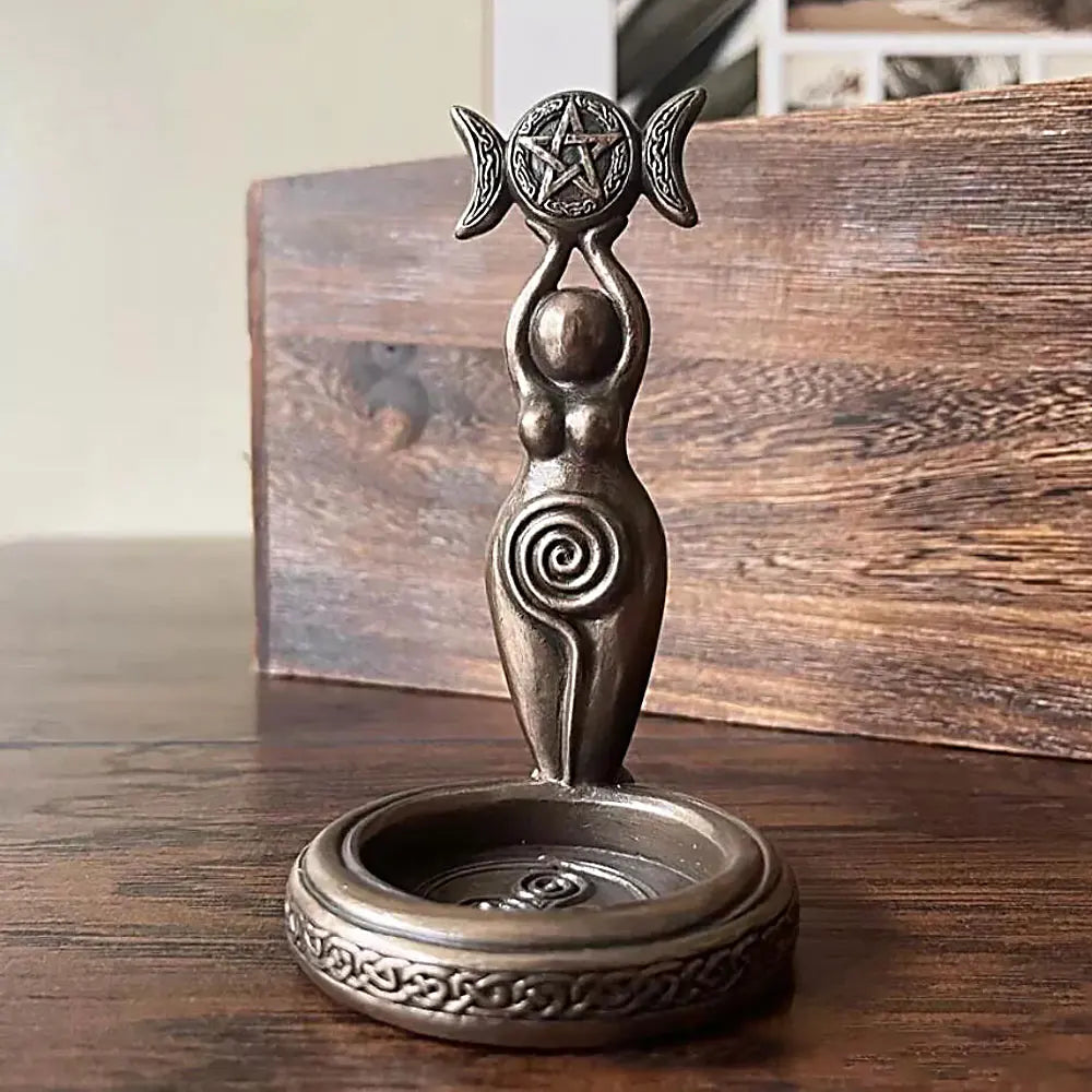 Goddess Triple Moon Candle Holder | Candle Holders | Wiccan Center