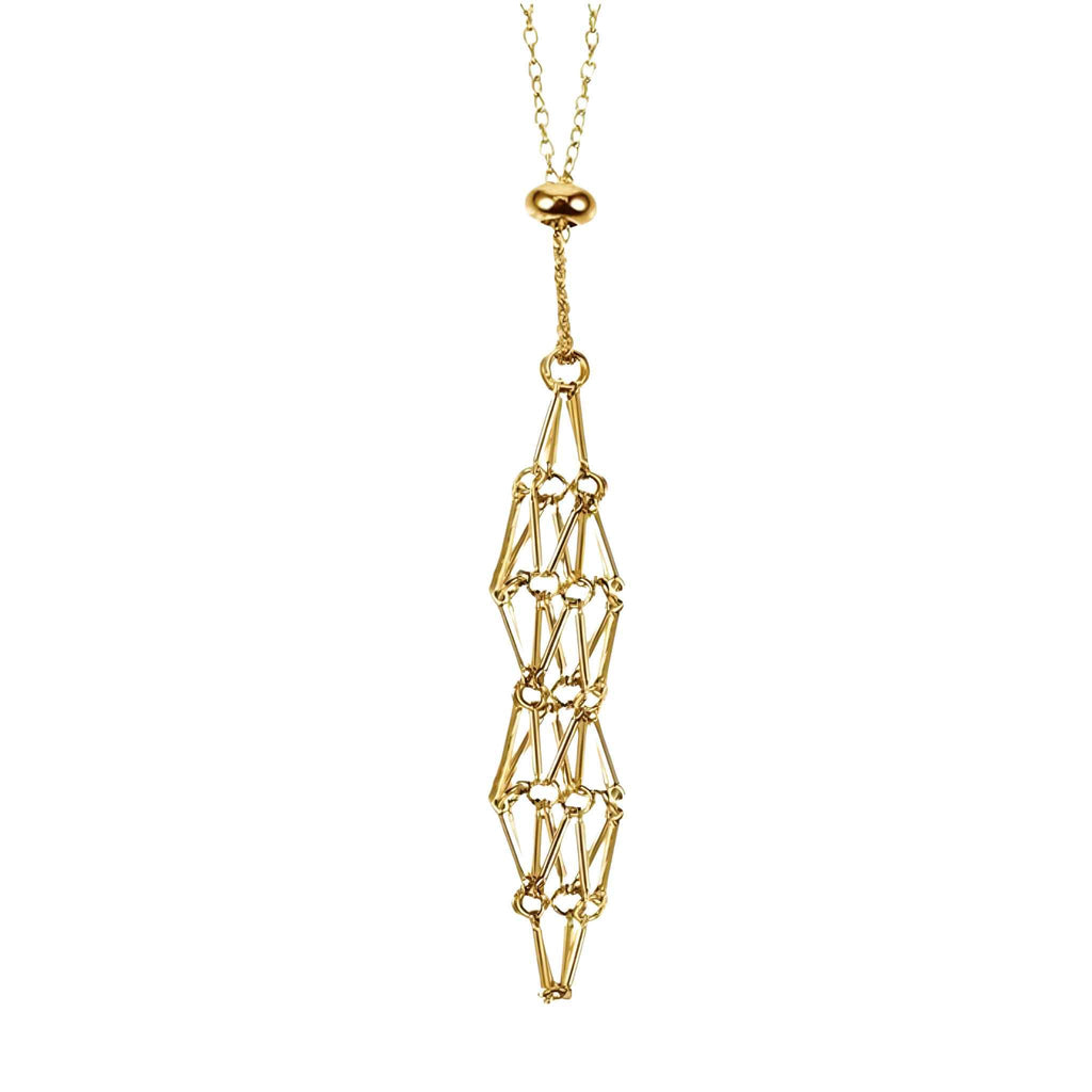 Adjustable Metal Crystal Holder Necklace | | Wiccan Center