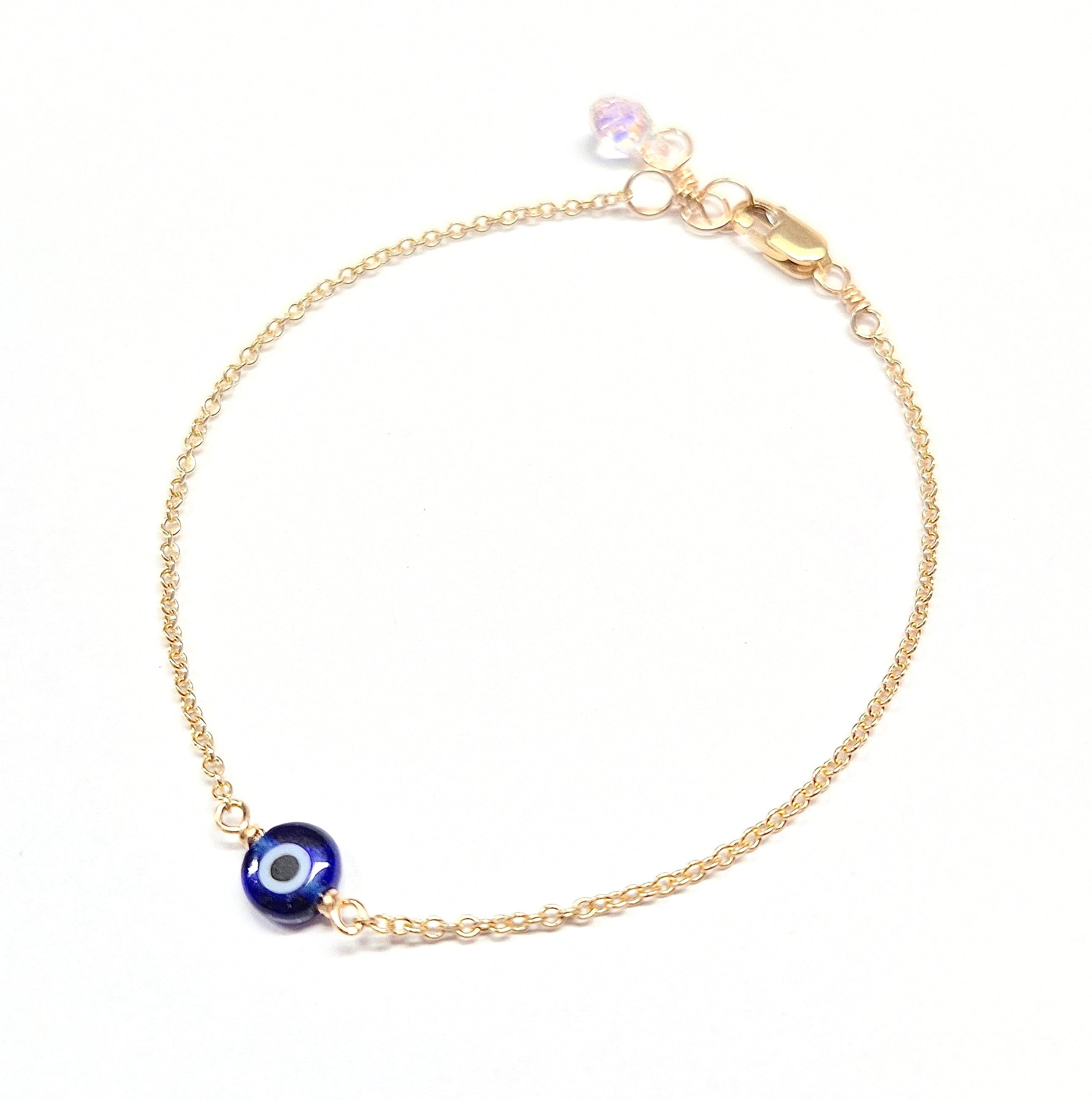 Evil Eye Bracelet w Swarovski Clasp