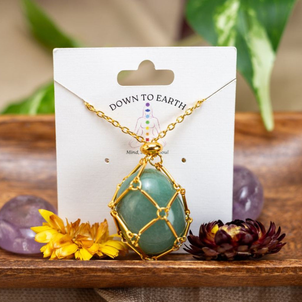 Adjustable Metal Crystal Holder Necklace | | Wiccan Center