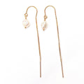 Keshi Pearl Threader Earrings