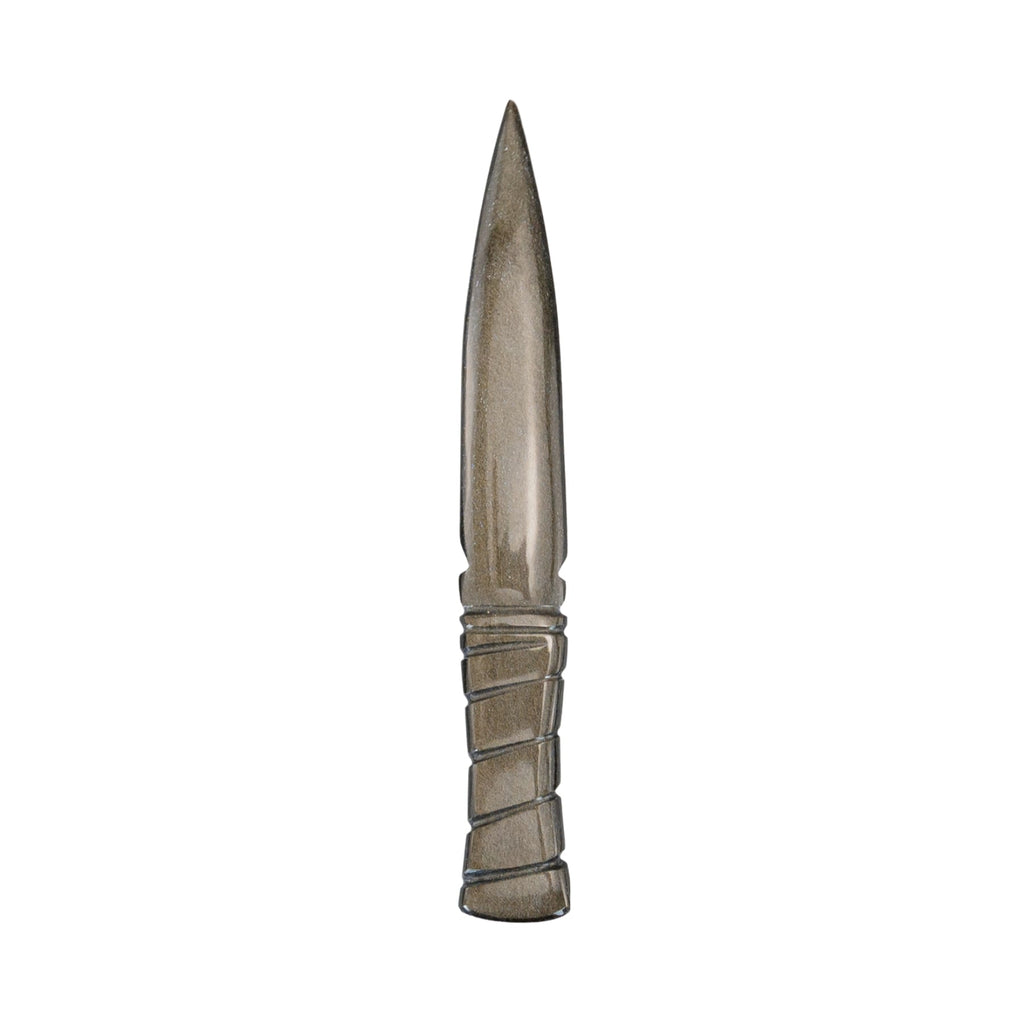 Golden Sheen Knife with Spiral Handle | Religious Items | Wiccan Center