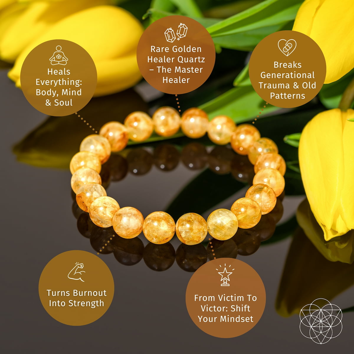 The Master Reset – Golden Healer Quartz Bracelet | Bracelet | Wiccan Center