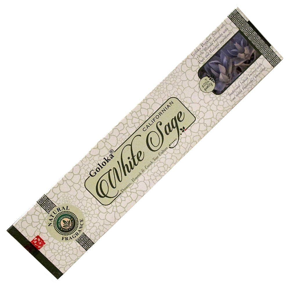 Goloka White Sage Incense Sticks | Incense | Wiccan Center