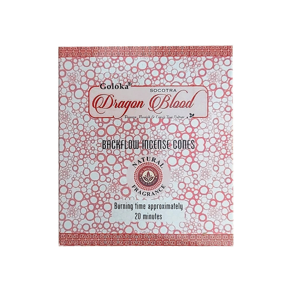 Goloka Dragon Blood Backflow Incense Cones | Incense | Wiccan Center