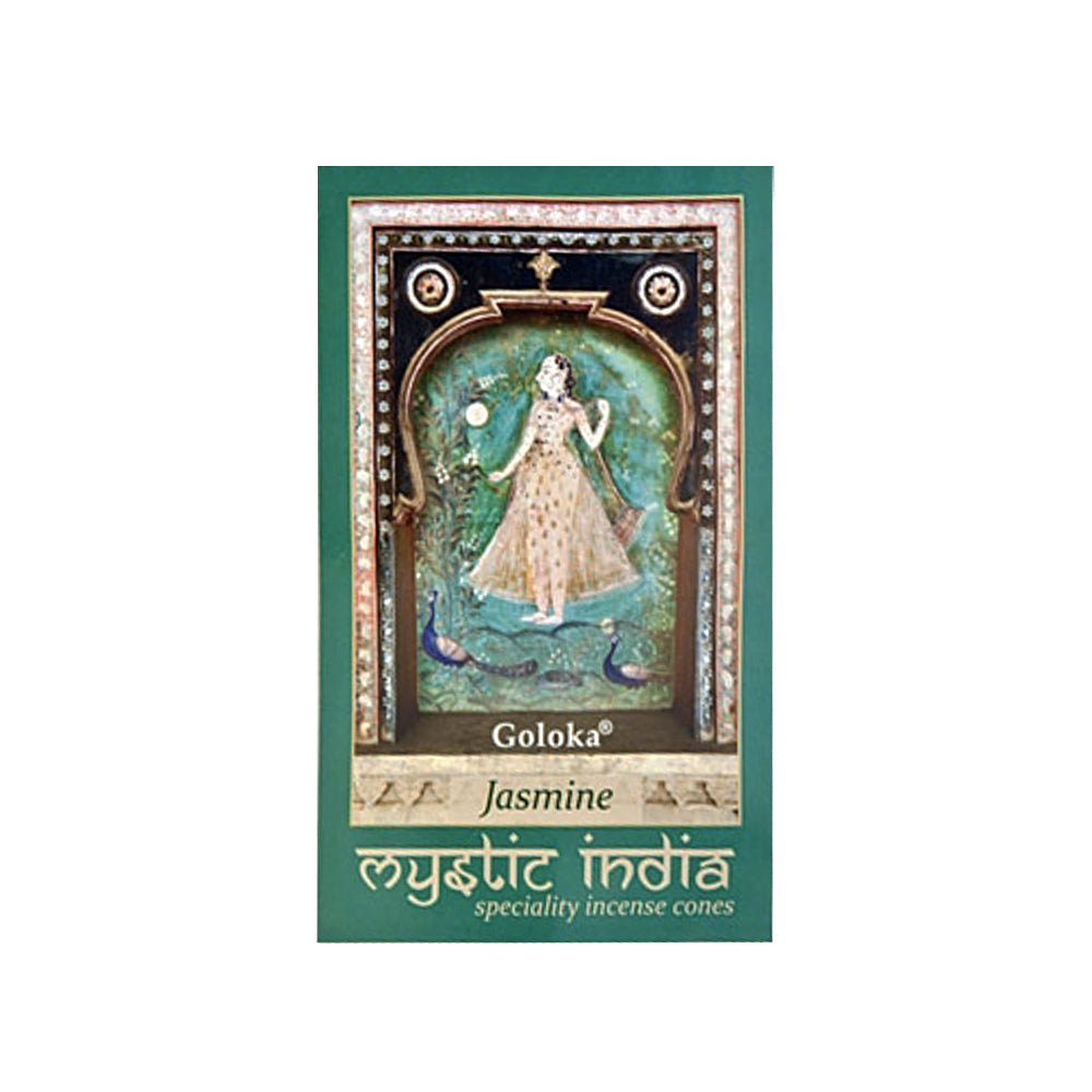 Goloka Mystic India Jasmine Incense Cones | Incense | Wiccan Center