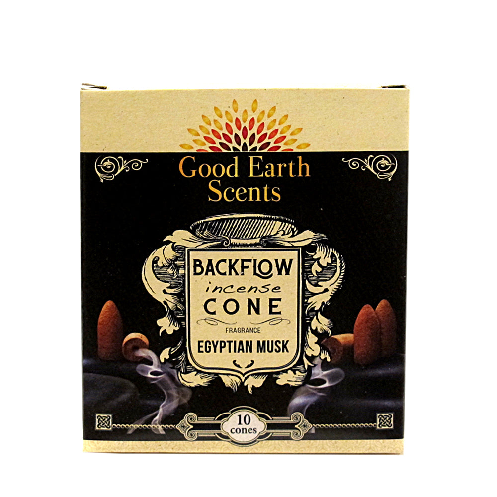 Good Earth (Soul Sticks) Egyptian Musk Backflow Incense Cones | Incense | Wiccan Center
