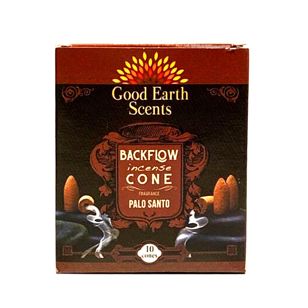 DHUPA (Good Earth) Palo Santo Backflow Incense Cones | Incense | Wiccan Center