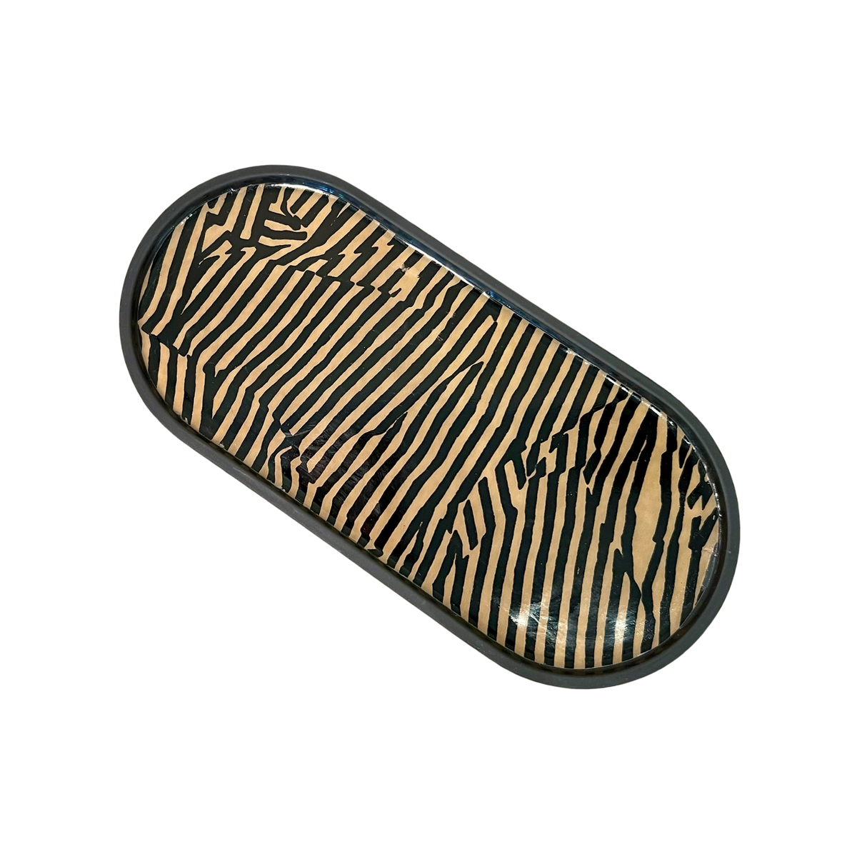 Avant Graphic Lacquered Oval Tray | Tray | Wiccan Center
