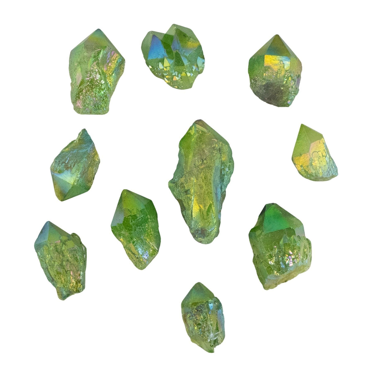 Green Aura Quartz Point 1lb | | Wiccan Center