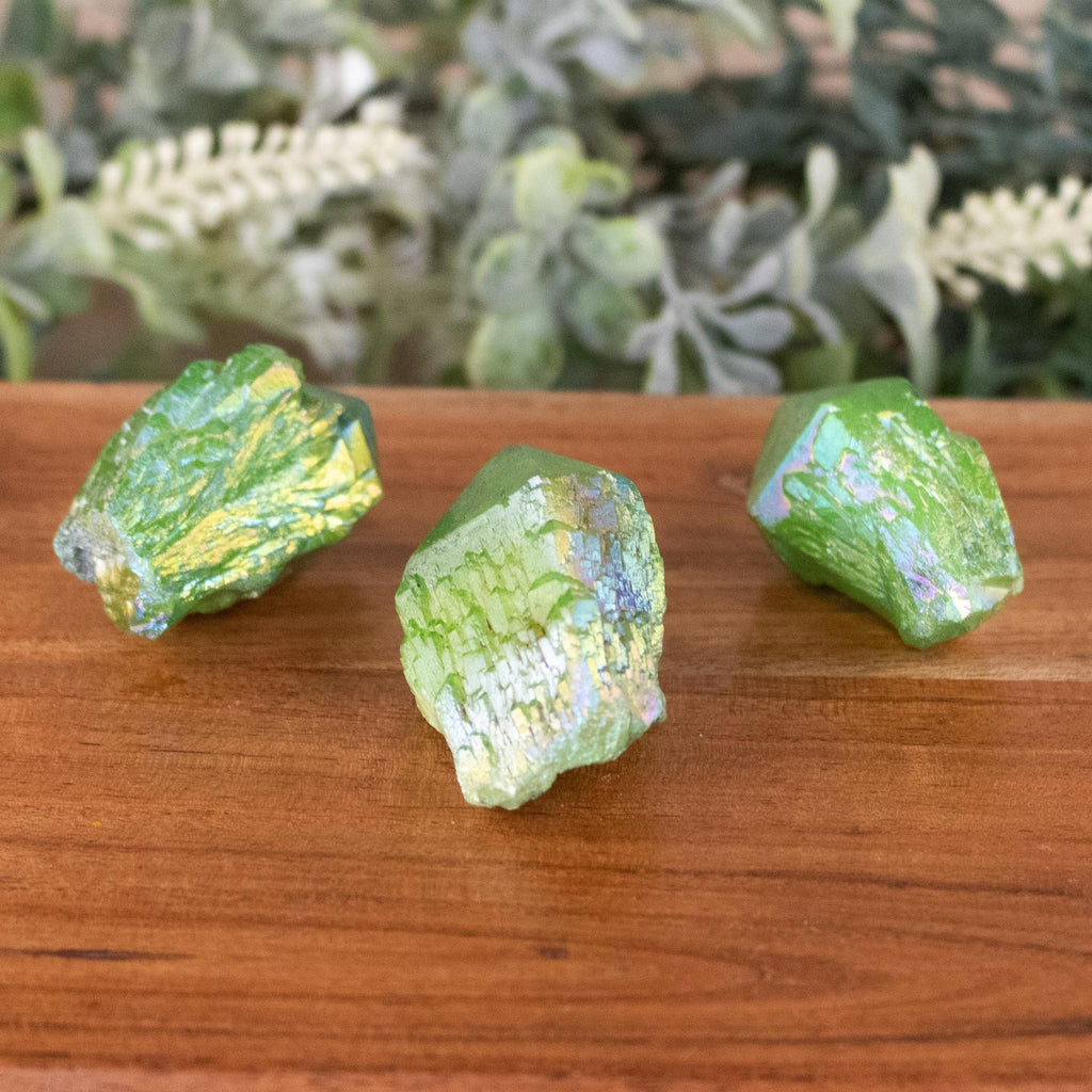 Green Aura Quartz Point 1lb | | Wiccan Center