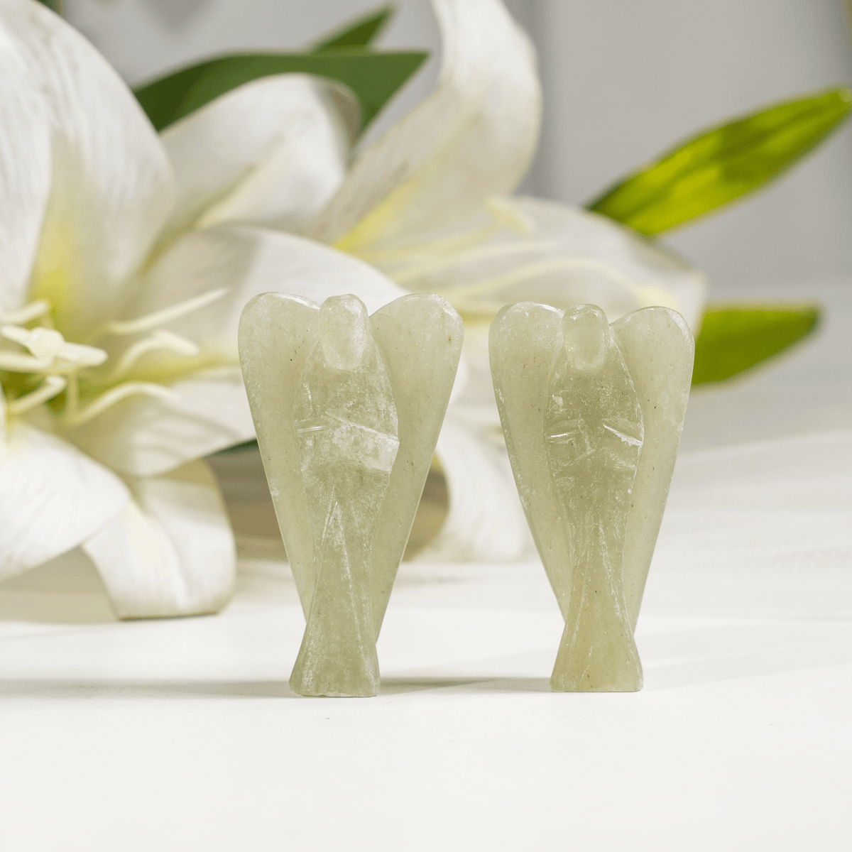 Green Aventurine Crystal Angel Pocket Guardian