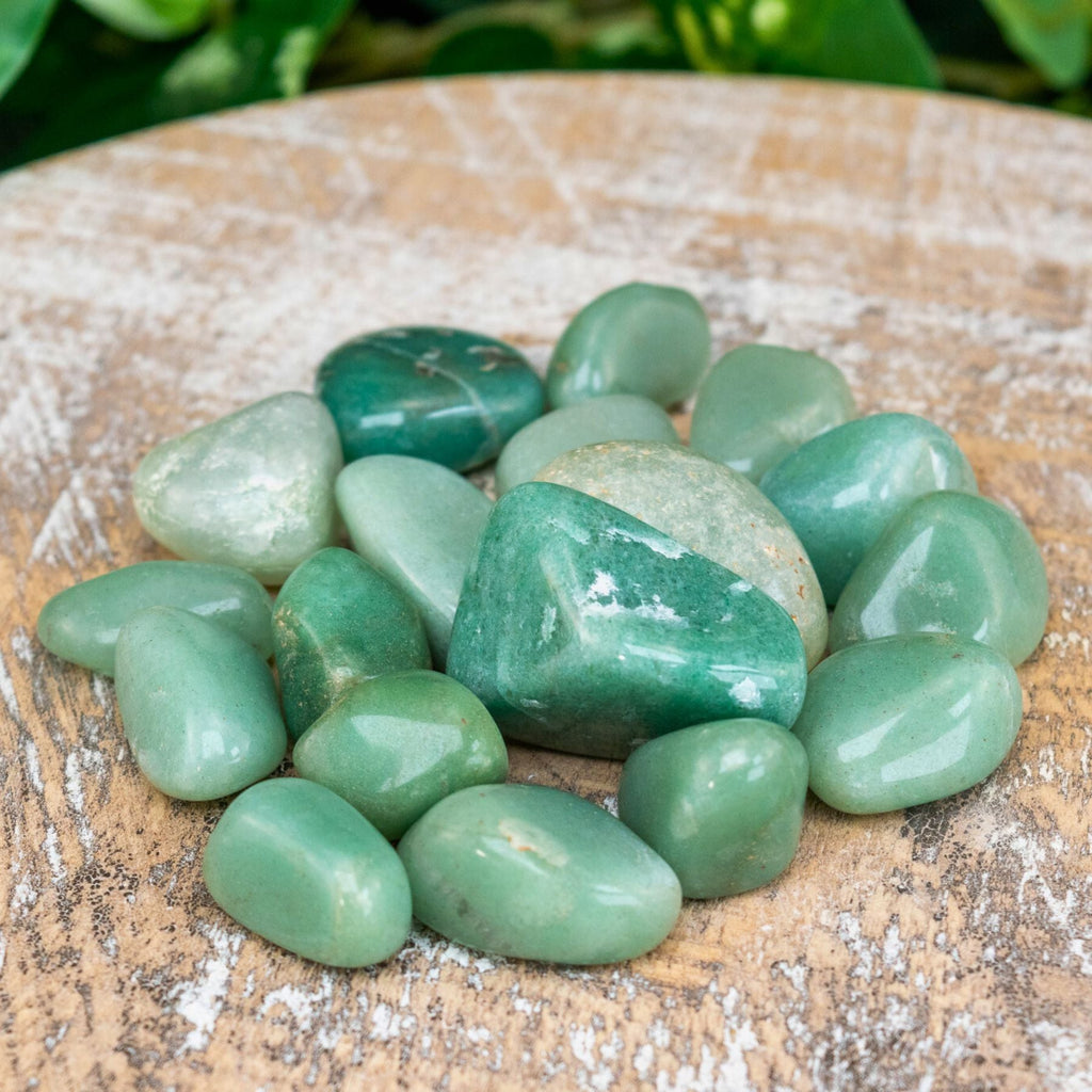 Green Aventurine Tumbled 1lb | Rocks & Fossils | Wiccan Center