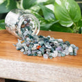 Green Moss Agate Crystal Chips 1lb