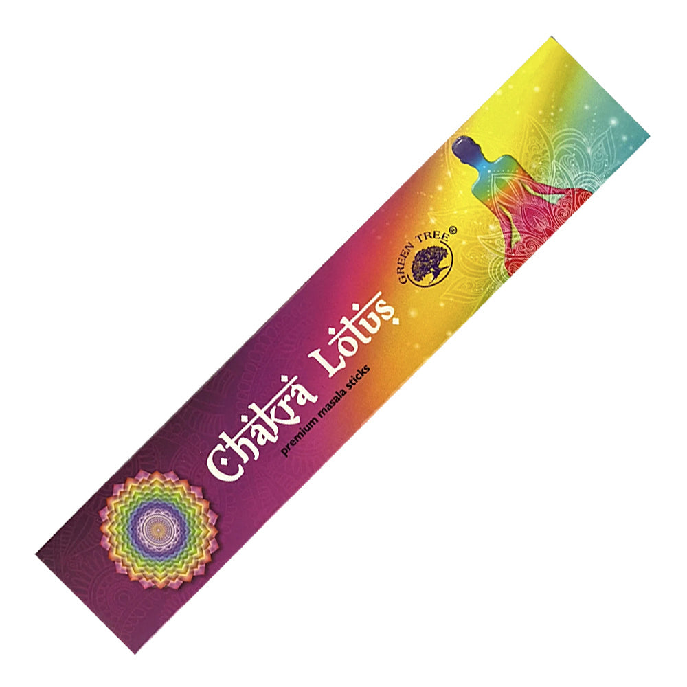 Green Tree Chakra Lotus Incense Sticks 15g | Incense | Wiccan Center