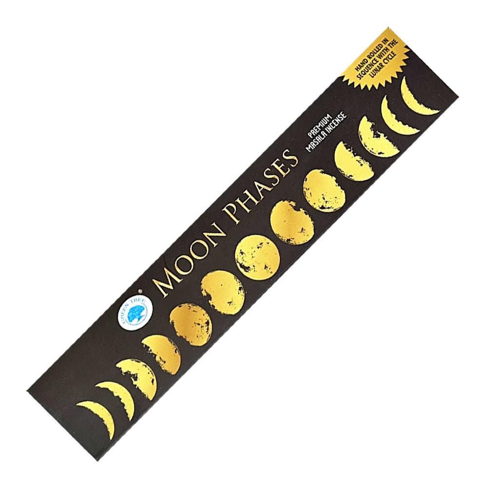 Green Tree Moon Phases Incense Sticks 15g | Incense | Wiccan Center