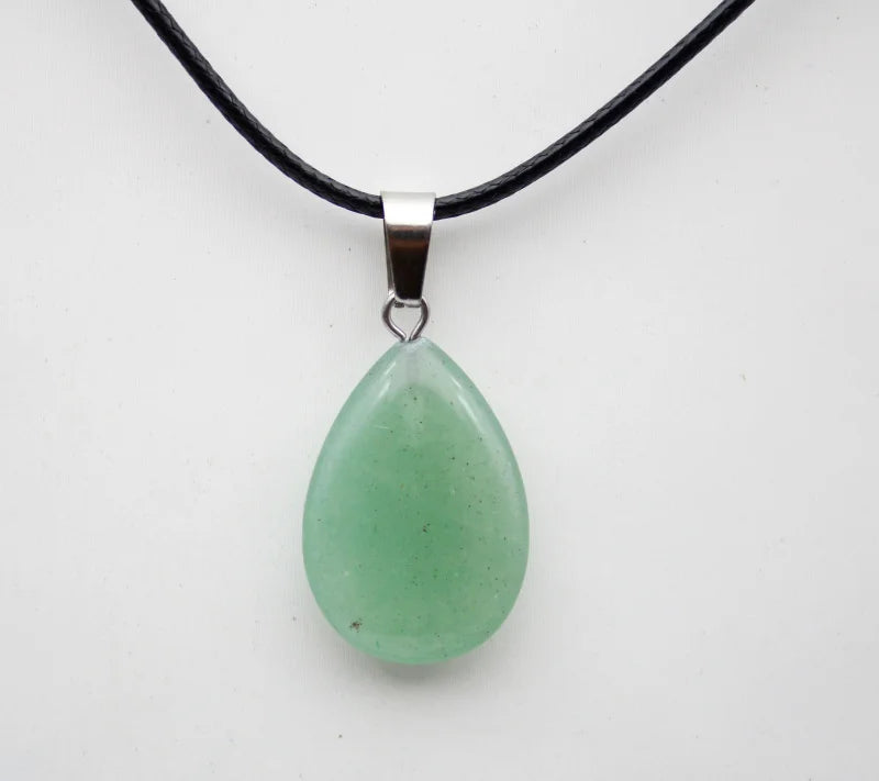 Crystal Teardrop Pendant Necklace | necklace | Wiccan Center