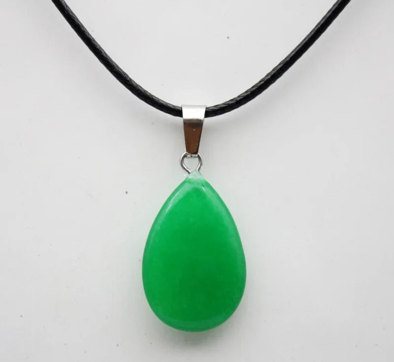 Crystal Teardrop Pendant Necklace | necklace | Wiccan Center