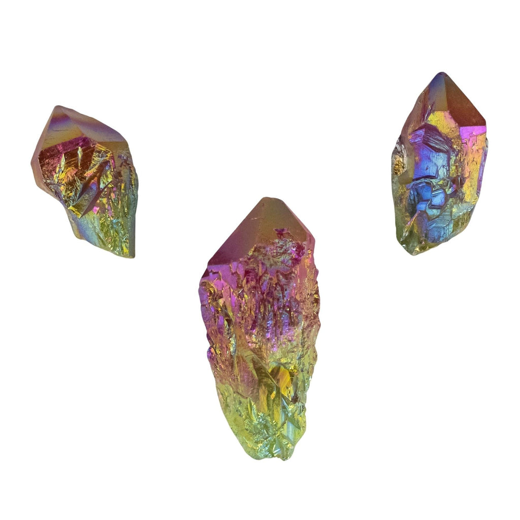 Green & Red Aura Quartz Point | | Wiccan Center