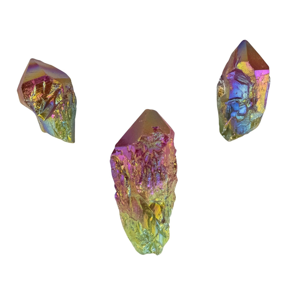 Green & Red Aura Quartz Point | | Wiccan Center